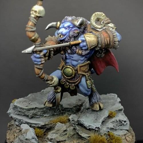 38mm 56mm Resin Model Minotaur Beast Hunter Figure Unpainted ( No Base )