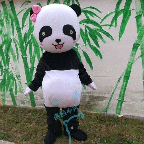 Chinese Panda Mascot Costume Cosplay Furry Suits Party Game Fursuit Cartoon Dress Outfits Carnival Halloween Xmas Easter Ad