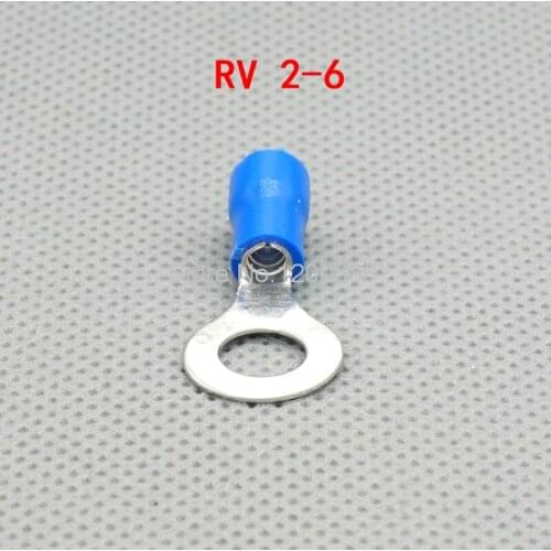RV2-6 round pre-insulated terminal round connector terminal cold-pressing terminal RV2.5-6 100 only