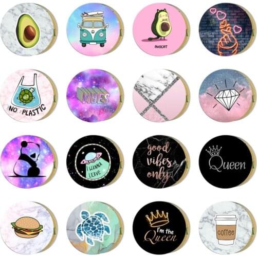 Iron Sheet Metal Plate Magnetic Holder Round Sticker for Mobile Tablet Magnet Disk Desk Car Stand 40*0.4