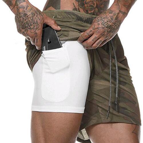 MRMT 2021 Brand Summer Mens Double Mesh Five-point Camouflage Beach Short Pants for Male Scanties