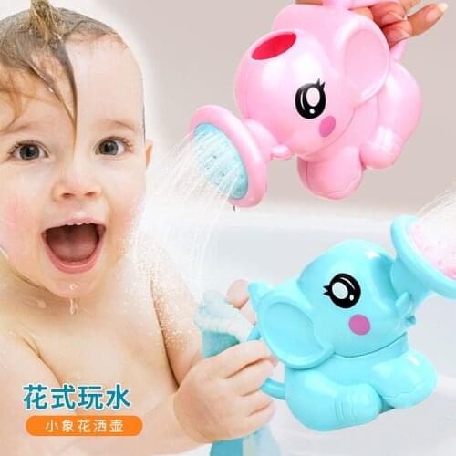 Cartoon Elephant Shower Bath Toy Childrens Toy Baby Elephant Watering Baby Shower Bath Interactive Toy