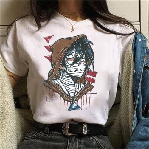 New Japanese Anime T Shirts for Women Angel of Death Graphic T Shirts Isaac Zack Foster T-shirts Raychel Women Kawaii Tshirt
