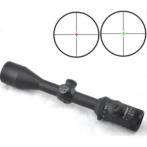 Visionking 3-9x44 Hunting Riflescope Red&Green Crosshair Optics Scope W/11mm Mounting Rings For AR15 223 Sights Hunting Scopes