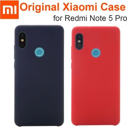 Original Xiaomi Redmi Note 5 Pro case cover Official note5 global version back cover Frosted shiled Soft Fiber fabric case coque