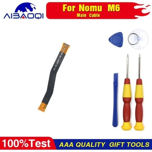 Main Ribbon Flex Cable FPC Accessories + Screen Waterproof Adhesive For Nomu M6 Phone Parts Free Tools