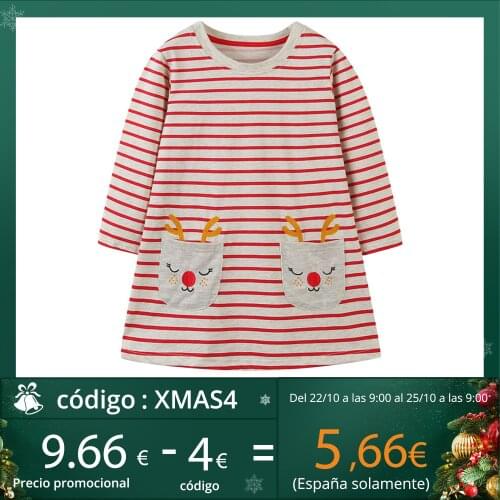 Long sleeve girls dress clothing party tutu baby dresses cotton princess dress kids gown birthday gifts children clothes 2-7 Y