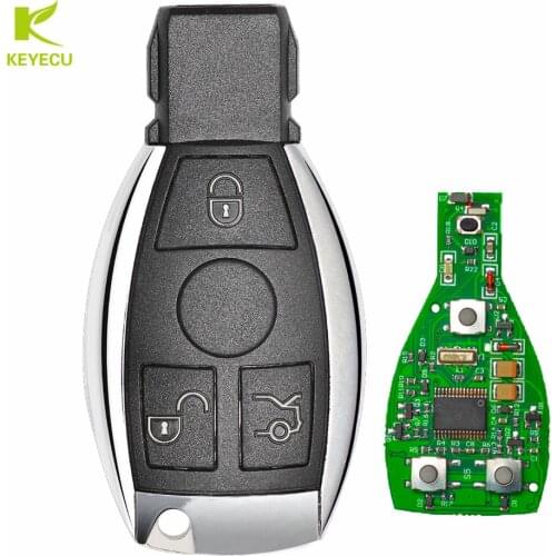KEYECU Replacement Keyless Entry Smart 3 Button Remote key With Infrared for Mercedes Benz 315/433MHz 2000-2014