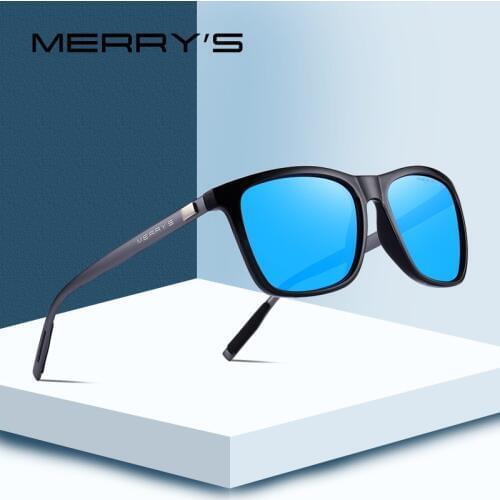 MERRYS Brand Unisex Retro Aluminum+TR90 Sunglasses Polarized Lens Eyewear Accessories Sun Glasses For Men/Women S'8286N