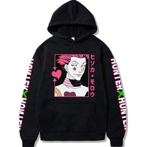 Anime Hoodies Hunter X Hunter Men Kawaii Women Pullovers Hoodies Streetwear Killua Zoldyck Hisoka 90s Hoody Mens Hoodie