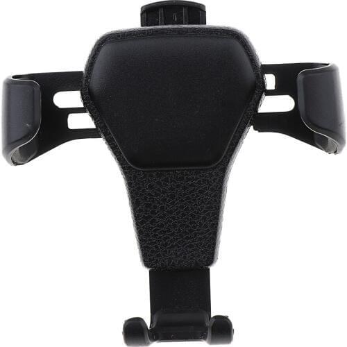 Universal Leather Grain Pattern Gravity Car Phone Holder Clip Air Vent Mount Stand Car Holder (Fits 4-7 inch)