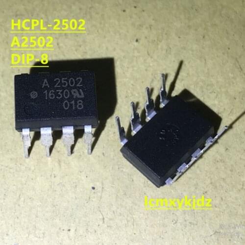 1Pcs/Lot , A2502 HCPL-2502 HCPL-2502-500E HP2502 DIP-8/SOP-8 ,New Original Product New original fast delivery