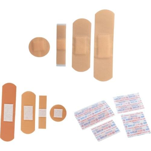 100Pcs/Pack Bandage Plaster Tape First Aid Kits Self-adhesive Elastic Wrap Wound Hemostasis Sticker