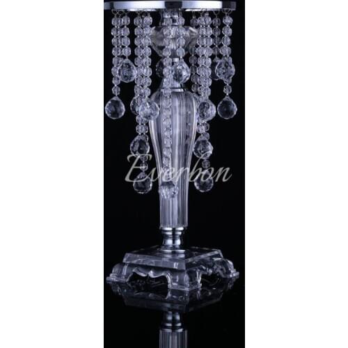 16.9 Inches Tall crystal wedding centerpieces table flower stand, Wedding decoration 10pcs/lot