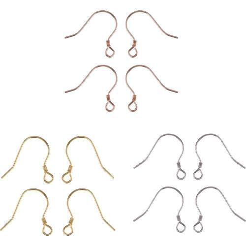 2 Pairs Hypoallergenic Earring Hooks French Wire Earring Hooks Diy Handmade Jewelry Parts