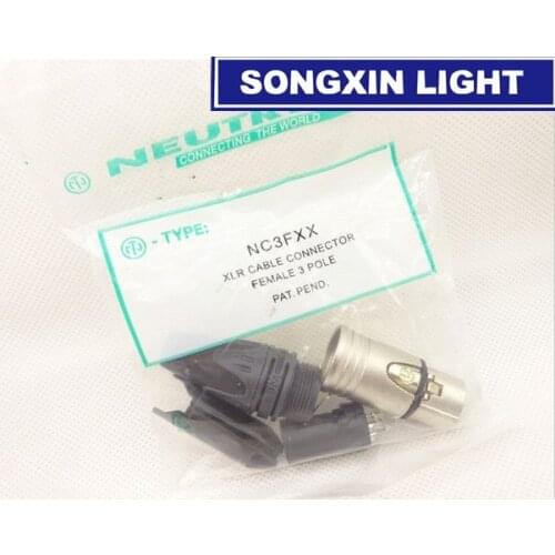 20Pcs/lot 10PCS NC3MXX & 10PCS NC3FXX NEUTRIK Male and female A set 3 Pin XLR Connector withe high quality