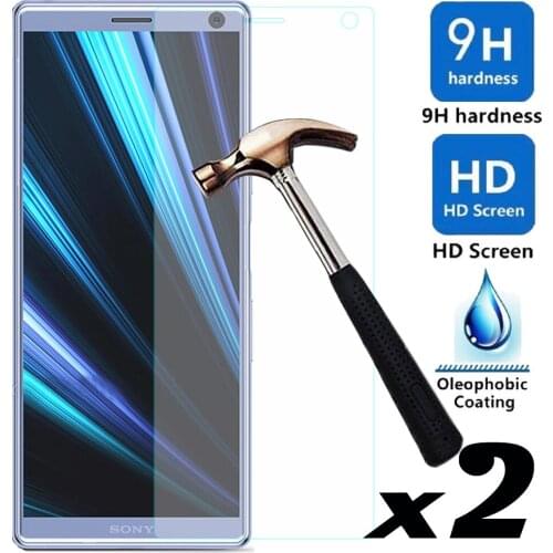 2 x 9H Tempered Glass Screen Protector For Sony Xperia 10 Plus Explosion-proof Bubble Free Films For Sony Xperia 10 / 10 Plus