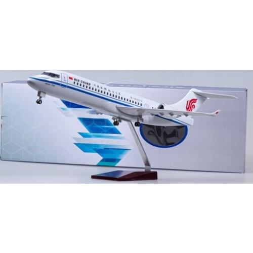 47CM Airplane ARJ21-700 Aircraft Air China Airline W Light and Wheel Landing gears Diecast Plastic Resin Plane Model Toy