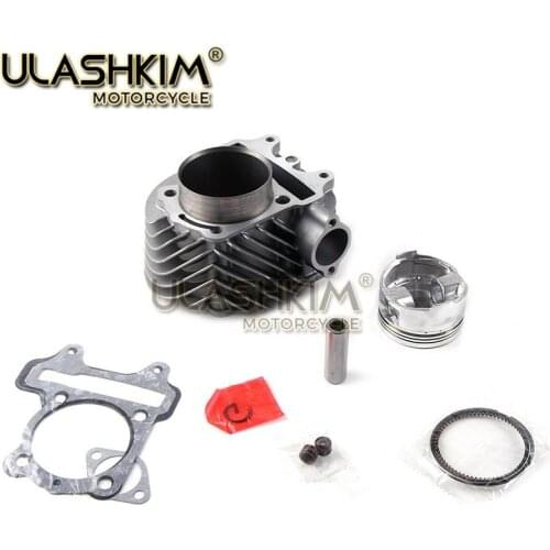 63mm GY7 200CC CYLINDER GY6 150cc 170cc 1upgrade to GY6 200cc Cylinder Kit Cylinder assy for 4-stroke 157qmj 152qmi Scooter Kart