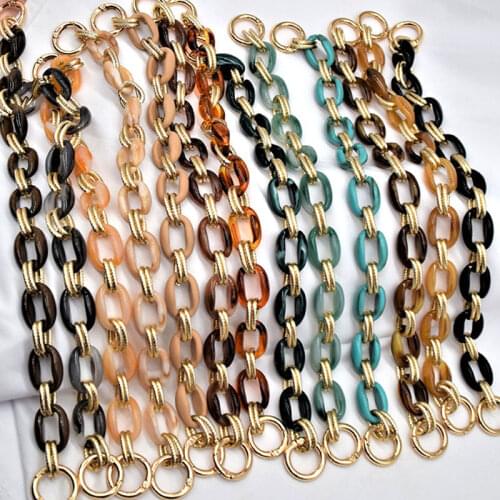 New 34-45cm Acrylic Bag Strap For Women Handbag Accessory Detachable Shoulder Bag Chain Strap Belts DIY Bag accessories