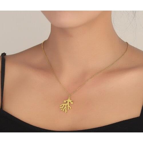 Barrier Reef Pendant Necklaces For Girls Women Marine Life Choker Handmade Nature Inspired Jewelry Gift Bijoux