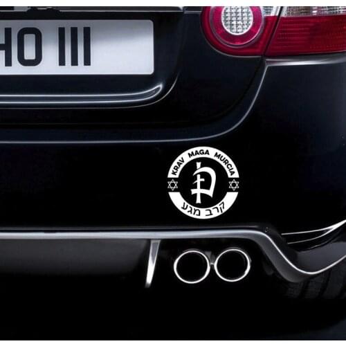 Martial arts self defense hand cool krav maga logo window wall motorcycle bike auto car sticker decal N545