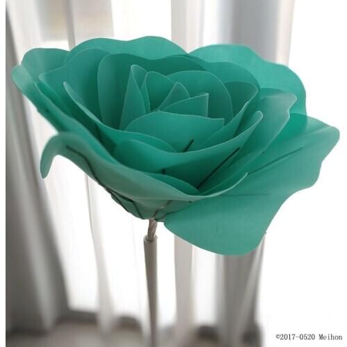 80CM Large PE Rose Artificial Foam Flowers Wedding Flower Wall Background Layout Party Decorations Red Roses