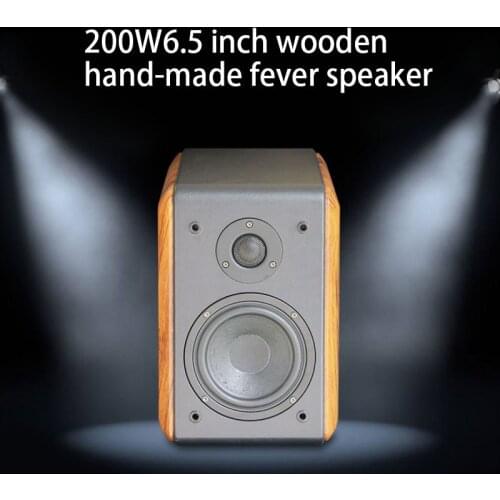 200W 8 Ohm 6.5 Inch Wooden Handmade Speaker SQ670hifi Speaker Fever High Fidelity Audio Passive 2.0 Bookshelf Speaker Pair Box