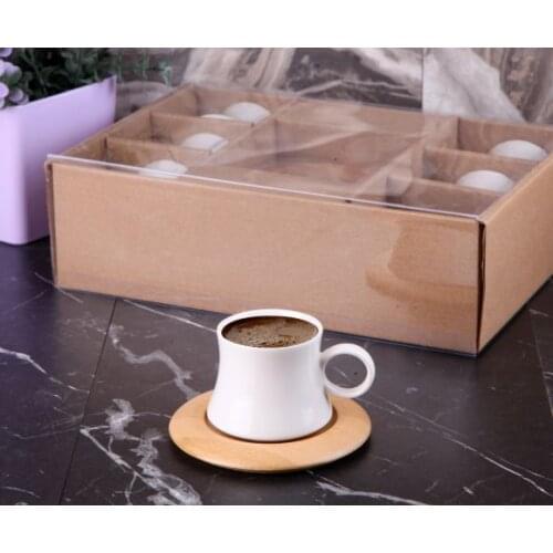 DOLBOVI 6 Personality Bamboo Dish Porcelain coffee cup cup Pad Set (PE-7052) PT2 mug кружка coffee cup cup