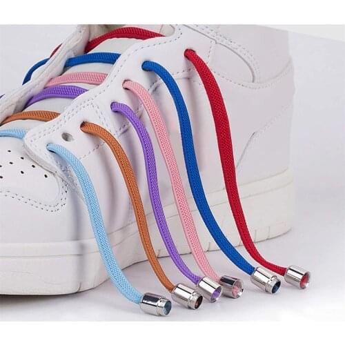 No Tie Elastic Shoe Laces With Laces Lock Sneakers Tieless One Size Fits All Kids & Adult Sports Flat Shoelaces