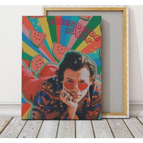 Watermelon Sugar Background Diamond Painting Harry Style Aesthetic Poster Wall Art Decoration Diamond Embroidery Mosaic Picture