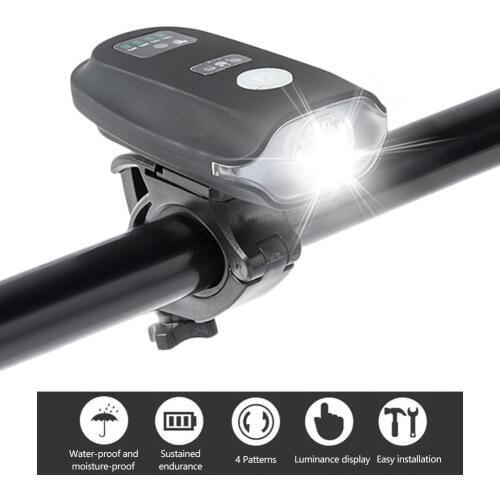 Hot Sale Bicycle Accessories Bike Light High Brightness USB Rechargeable Bicycle Headlight 4 Lighting Modes Bike Front Light USB