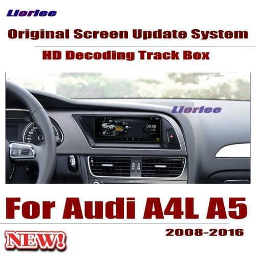 Liorlee Original Car Screen Update Decoder For Audi A4L A5 2008-16 MMI system Parking Rear view Camera Carplay Adapter Cable