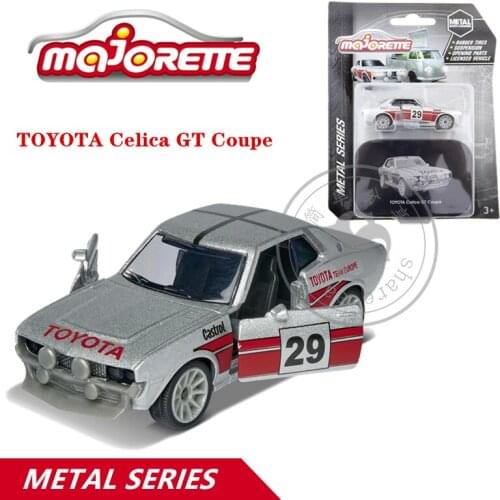 Majorette 1/64 Metal Body+Chassis Series Cars TOYOTA Celica GT Coupe Hot Pop Kids Toys Motor Vehicle Diecast Metal Model