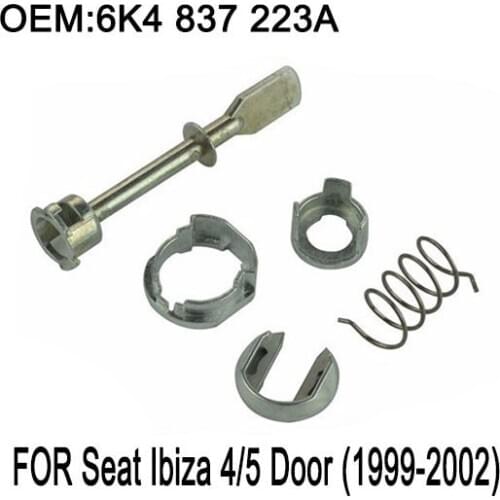 Car Iron Door Lock Cylinder Repair Kit For Seat Ibiza 4/5 Door (1999-2002) front left or right 5 Piece 6K4 837 223A