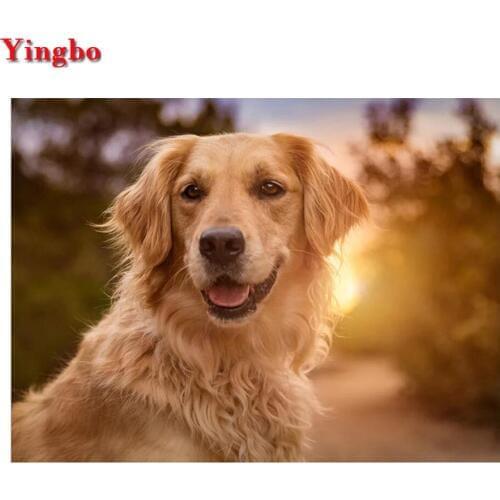 New Arrivals 5D Diamond Painting Full Square Round Diamond Mosaic labrador Dog Animal Diamond Embroidery Cross Stitch Decor