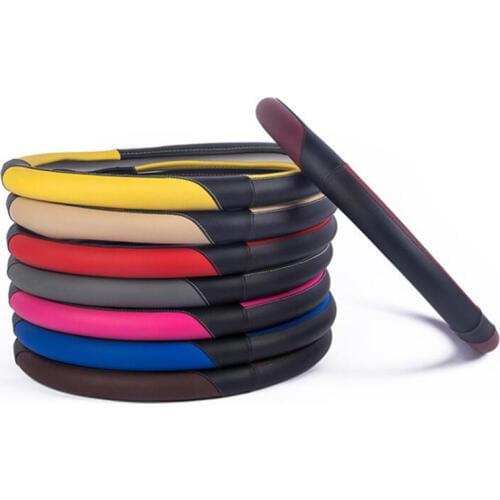 New Adicolo 8 Colour Soft Anti-slip Car-styling Sport Car Steering Wheel Cover Factory Outlet Trend Odorless Sets Size 38cm