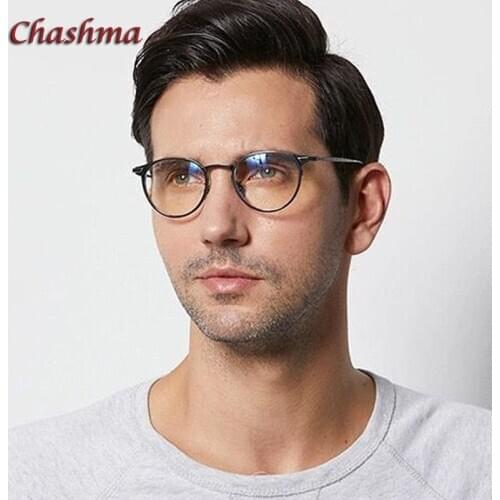 Retro Pure Titanium Men Round Ultra Light Optical Spectacles Glasses Frame Women Fashion Vintage Eyeglass