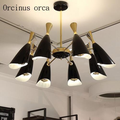 Postmodern creative decorative chandeliers Nordic designers living room bedroom LED Chandelier free shipping