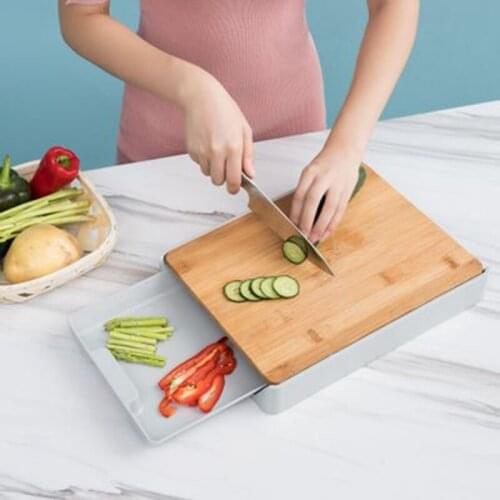 Wonderlife Fruit Vegetable Cutting Plate Detachable Food Storage Pulling Board Drawer Type Household Cutting Board