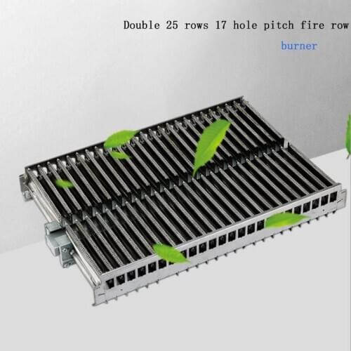 Rows burner for heating object heat conducting boiler stainless steel