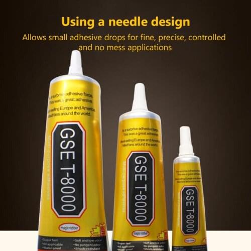 T8000 Super Glue Multi-Purpose Adhesive Repairing DIY Tool Type Screen Epoxy Resin Glass Repair Clear Mobile Industrial Phone