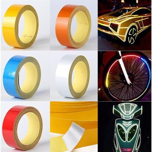 5mx2cm Motorcycle Car Luminous Reflective Sticker Reflective Tape Roll Bright
