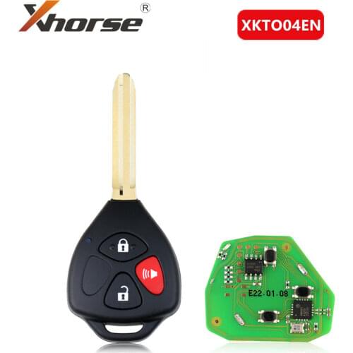 Xhorse XKTO04EN Wire Universal Remote Key For Toyota Style 3 Buttons for VVDI VVDI2 Key Tool