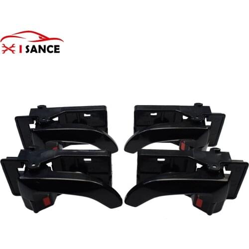 Inside Door Handle Black Front Rear Left Right for 2006 2007 2008-2009 Hyundai Tucson 2.0L 2.7L 82610-2E000, 82620-2E000