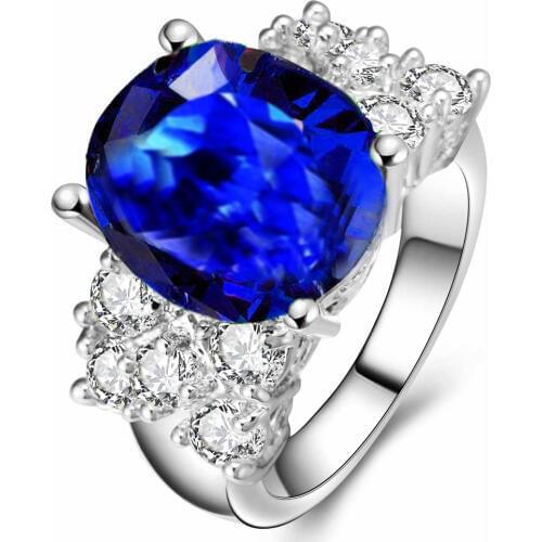 YaYI Fashion Womens Jewelry Ring Zircon CZ Silver Color Engagement Rings wedding Rings Party Rings gift