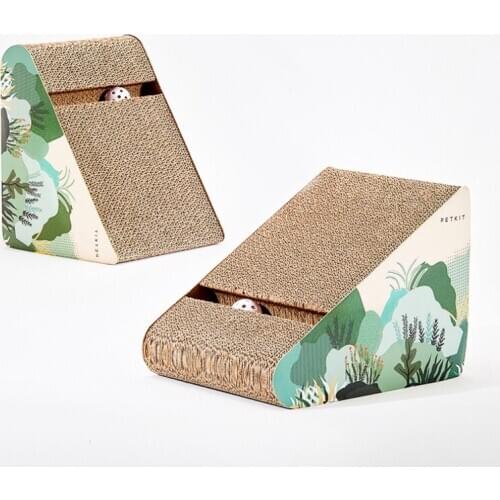 Funny Cat Toys Cat Scratching Post S Shape Corrugated Paper Cat Claws Sanding Mat Nail Mattress Cat Supplies