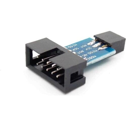 10 Pin to 6 Pin Adapter Board for AVRISP MKII USBASP STK500 High Quality