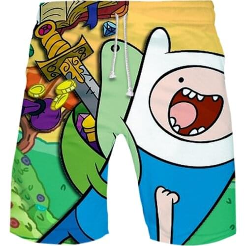 2021 Hot Swimsuits Running Pants Adventure Time Finn And Jake The Dog Face Swim Shorts Trunks Beach Board Shorts Swimming Pants