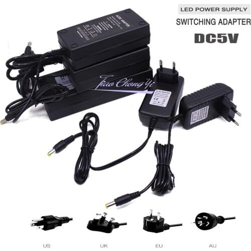 5V LED Power Supply 1A/2A/3A/6A/8A/10A Switching Adapter WS2812B SK6812 LPD8806 WS2801 5050 5V LED Strip Light